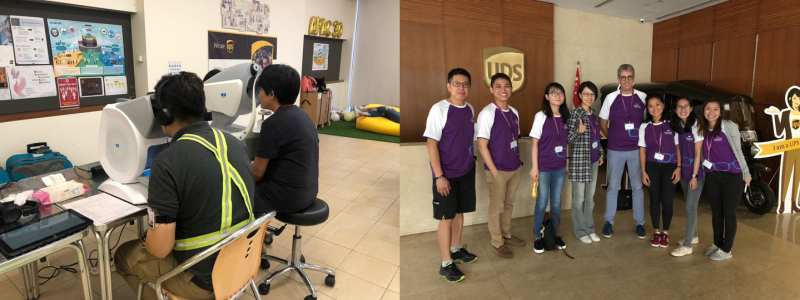 13th October, Eye Screening for UPS Drivers, Singapore